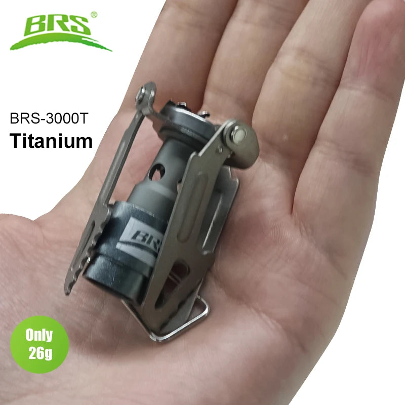 BRS Outdoor Gas Stove BRS-3000T – Ultralight Titanium Camping Burner