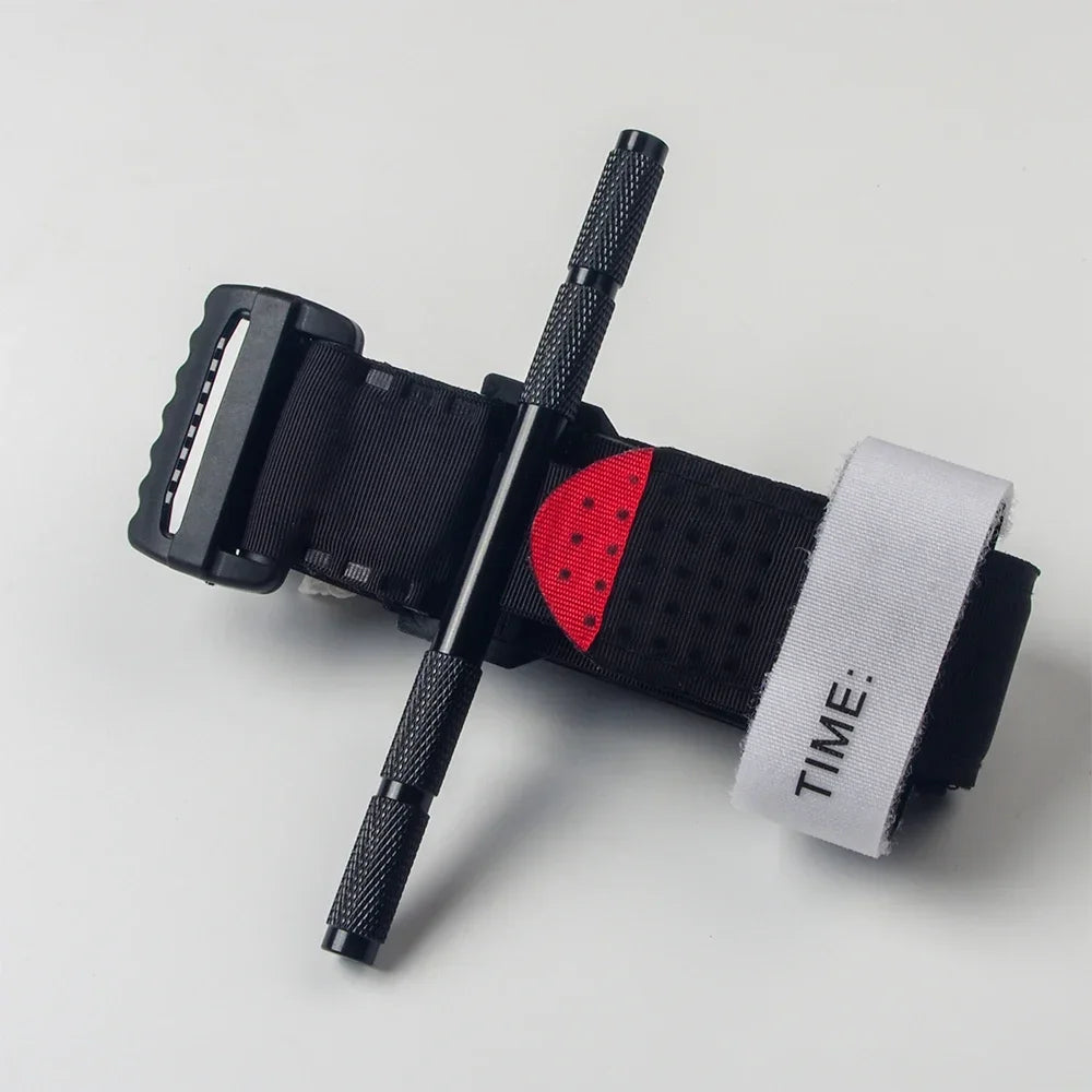 Tactical Aluminium Rod Tourniquet – One-Handed Operation for Emergency & Survival