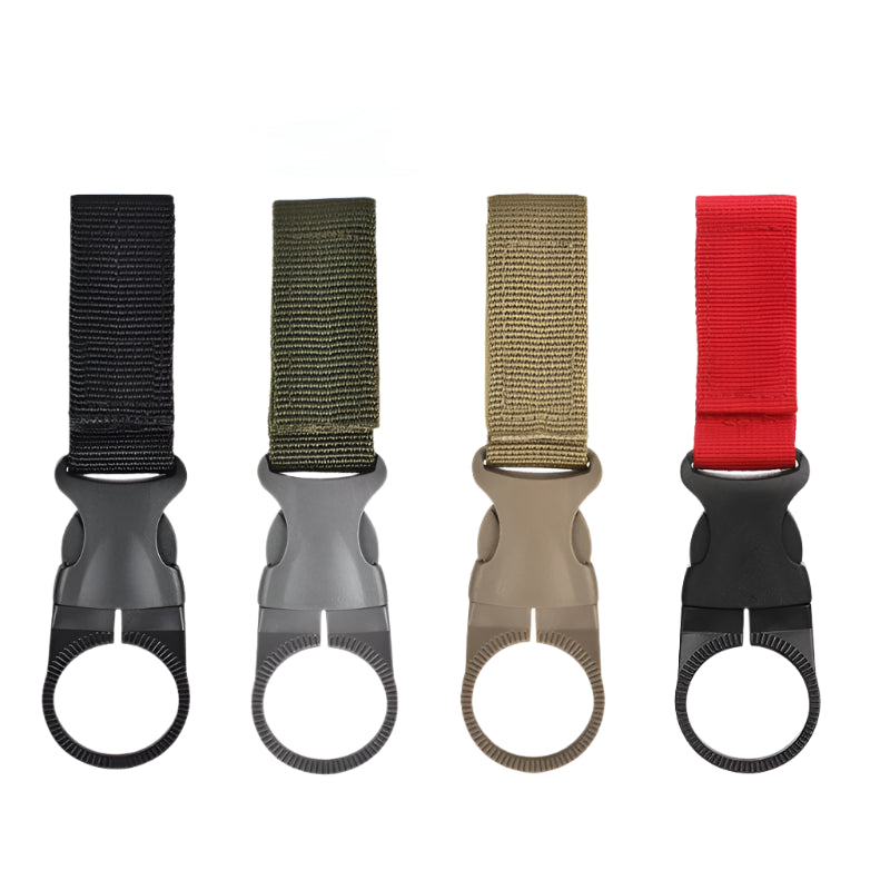 LISM Portable Outdoor Kettle Buckle – Nylon Webbing Water Bottle Holder for Camping & Hiking