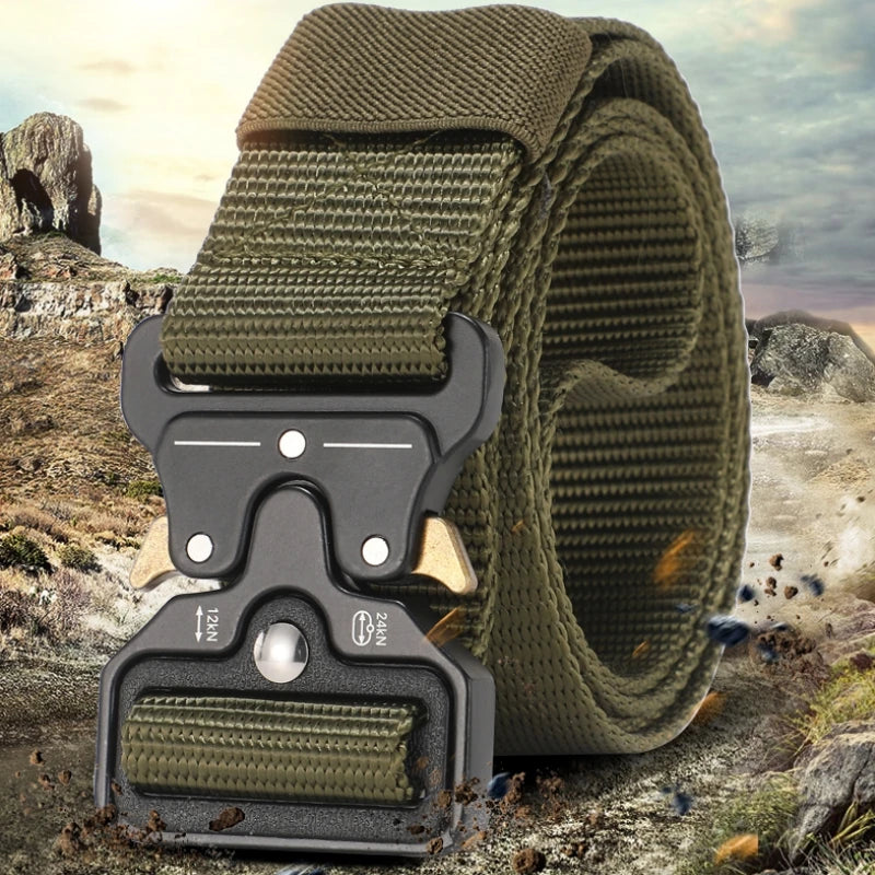 FENRUIEN Tactical Nylon Canvas Belt Multifunctional Buckle