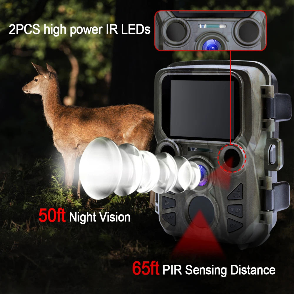 SUNTEKCAM MINI301 12MP Mini Trail Camera – 1080P Night Vision Waterproof