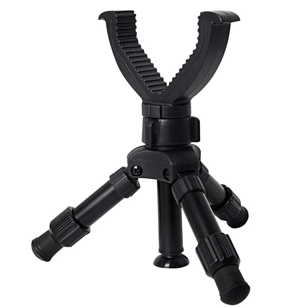 Portable Hunting Tripod – Adjustable Rifle Support Monopod with V Yoke for Outdoor Shooting