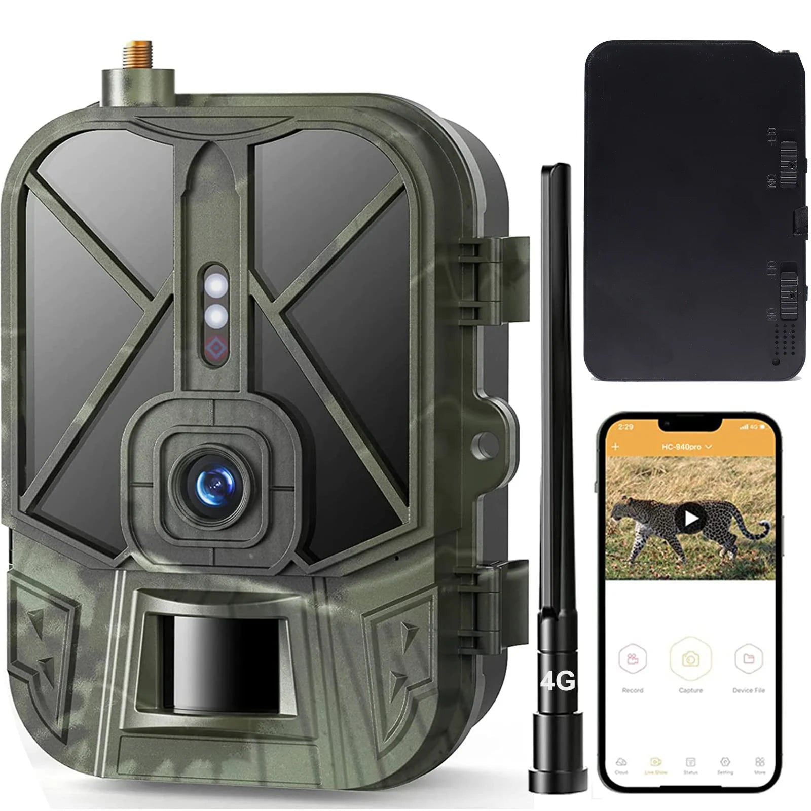 SUNTEKCAM 4G HD 4K Wireless Trail Camera – 50MP Wildlife Cam with Live Video & App Control