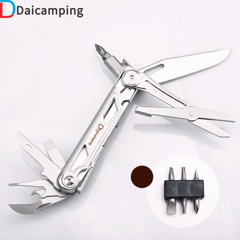 DAICAMPING DL15 Mini Portable EDC Multi-Tool with Folding Knife for Camping and Survival