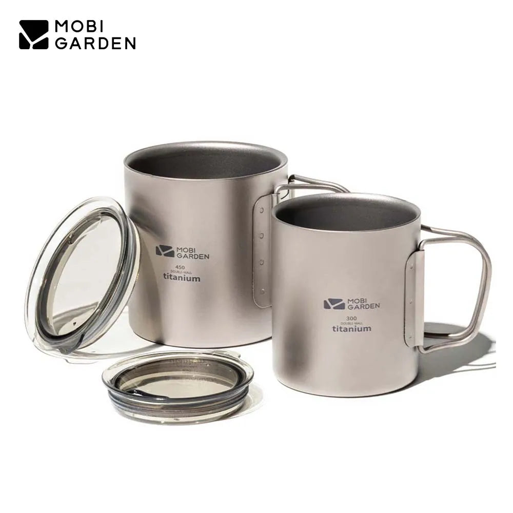 MOBI GARDEN Titanium Camping Cup – Lightweight & Durable for Outdoor Adventures