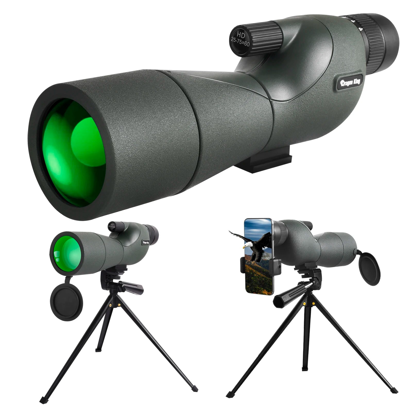 XIYEAR LG70 25-75x60 Spotting Scope with Tripod for Bird Watching