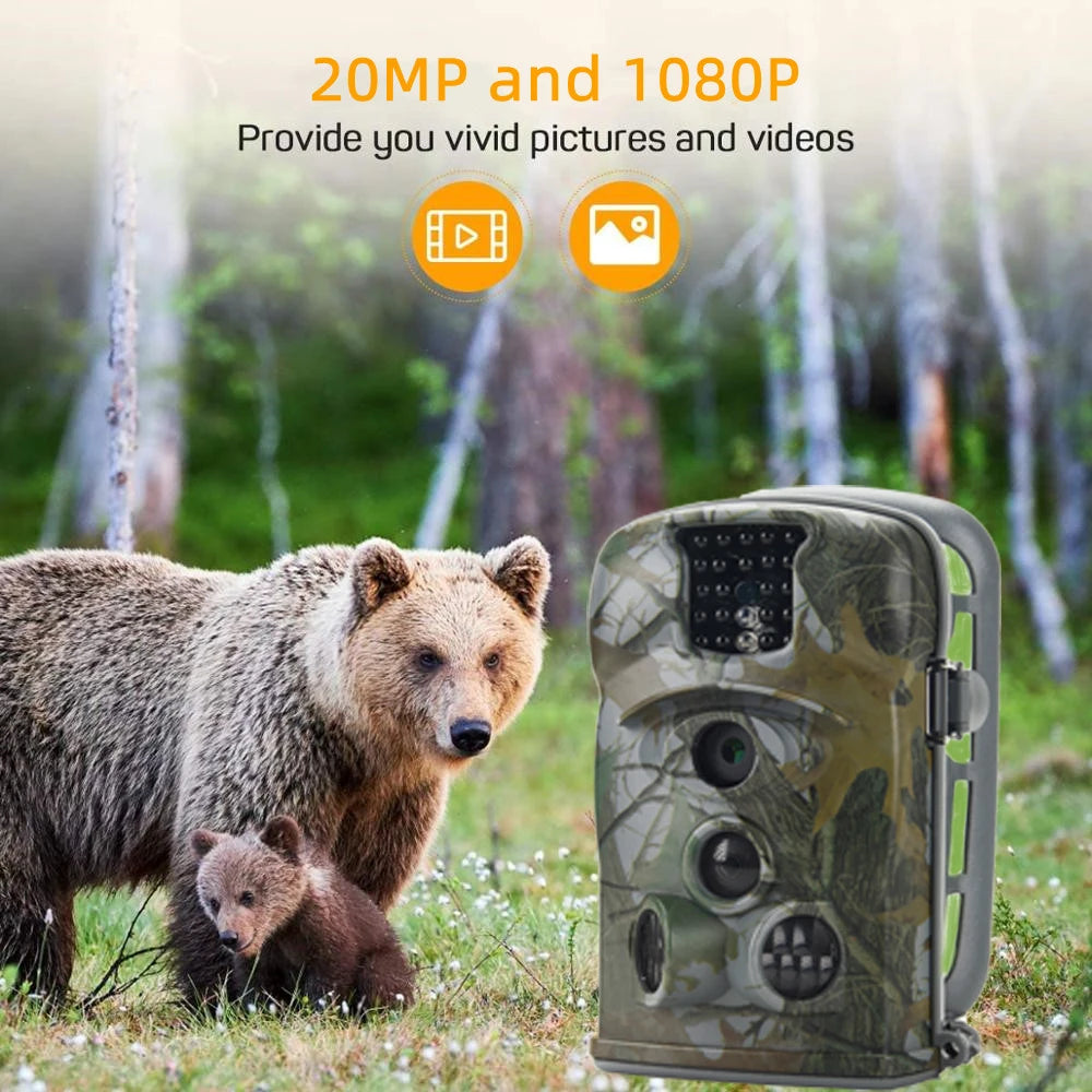 SUNTEKCAM HC-5210A 20MP 1080P Trail Camera – Night Vision IP66 Waterproof