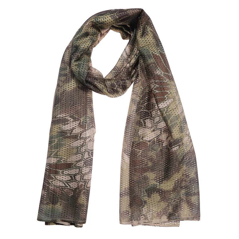 ULILICOO Tactical Sniper Veil Camo Mesh Scarf for Hunting and Outdoor Use