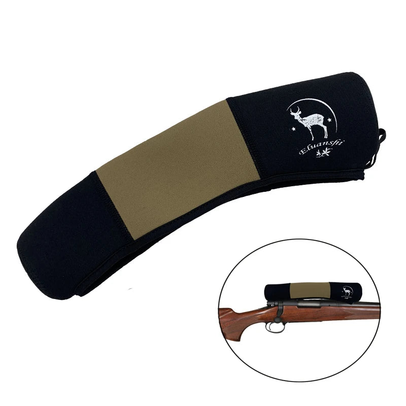 ELUANSHI Neoprene Riflescope Cover 33x6.5x4.5cm for Hunting and Military Use