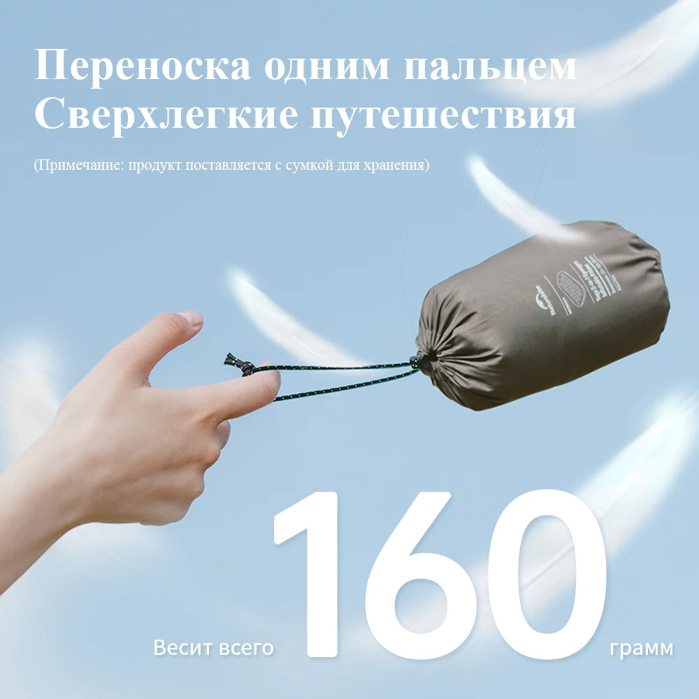 NATUREHIKE Feather Bone 2-in-1 Inflatable Foam Pillow Waterproof Camping Travel Cushion