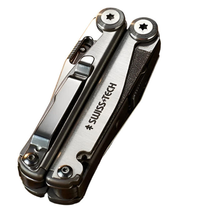 SWISS TECH 18-in-1 Multitool Folding Pliers Pocket Knife