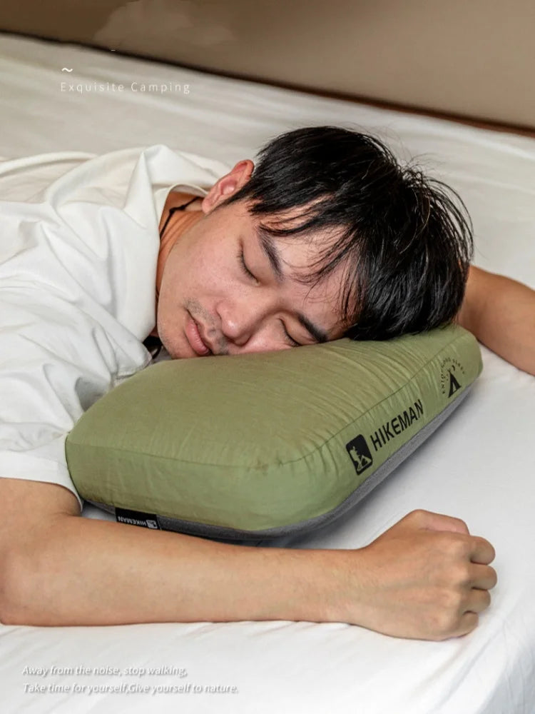 HIKEMAN Deep Sleep Outdoor Camping Pillow Memory Foam Portable Travel Cushion