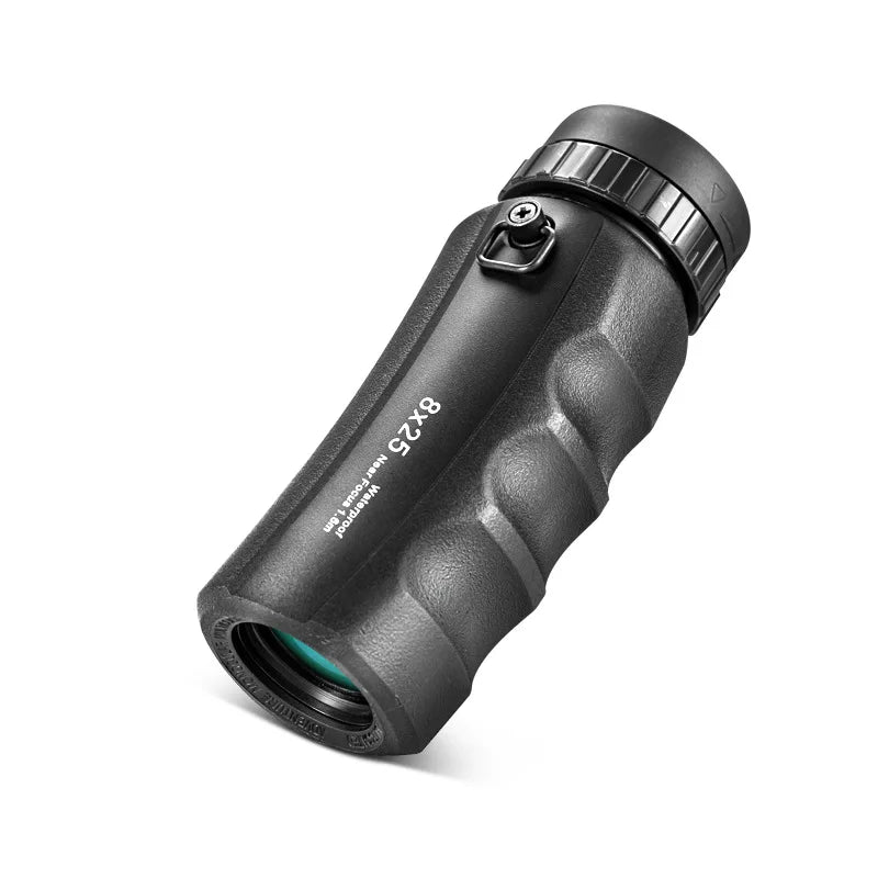 Powerful Mini 8X25 10X25 Monocular Telescope, HD Portable, IPX7 Waterproof, Compact for Outdoors