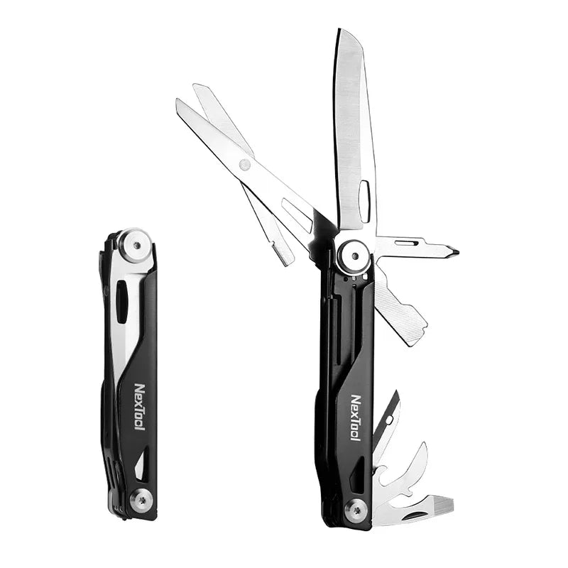 NEXTOOL 12-in-1 Multi-tool Folding Knife with Scissors and Screwdrivers for EDC
