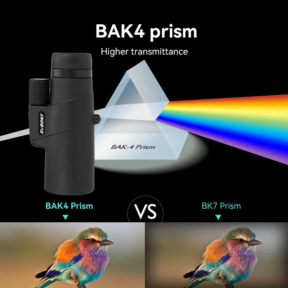 SVBONY SX32 Professional Zoom HD Monocular Telescope for Outdoor Adventures