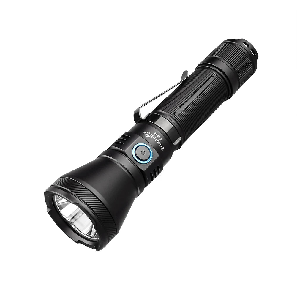 TRUSTFIRE T40R Tactical Rechargeable Flashlight – 1800LM, 550m Beam, USB-C, IP68 Waterproof