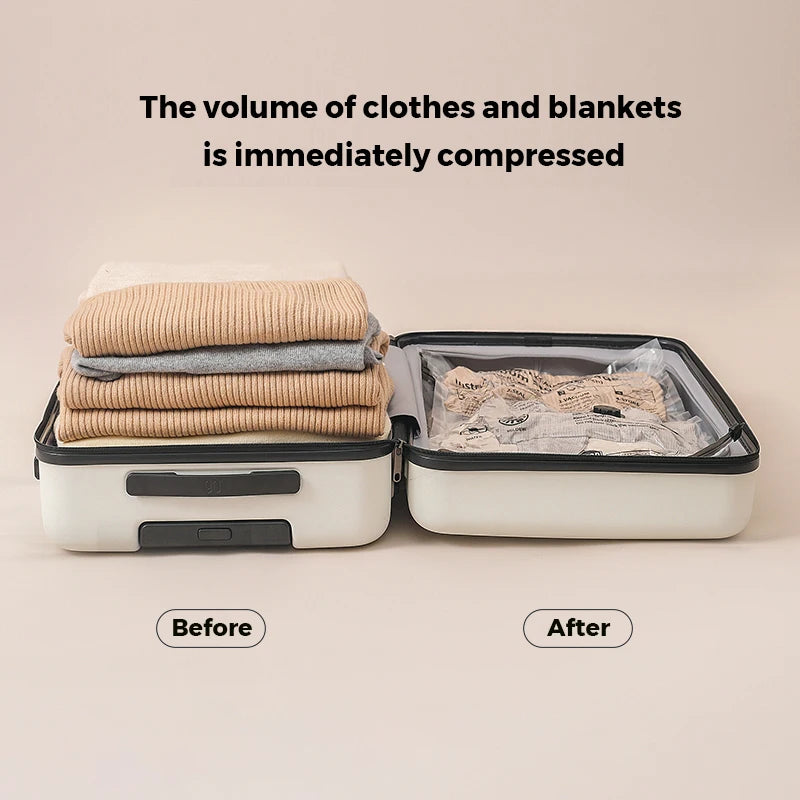 FLEXTAILGEAR Vacuum Bags for Clothes & Bedding 4pcs