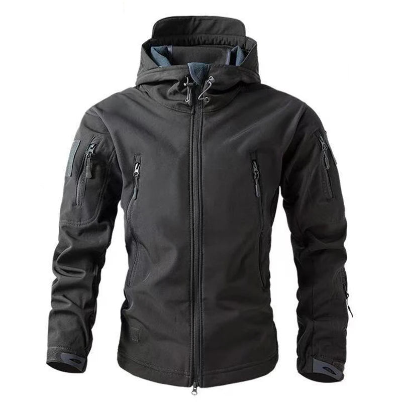 MAZEROUT Men's Tactical Fleece Softshell Jacket Waterproof
