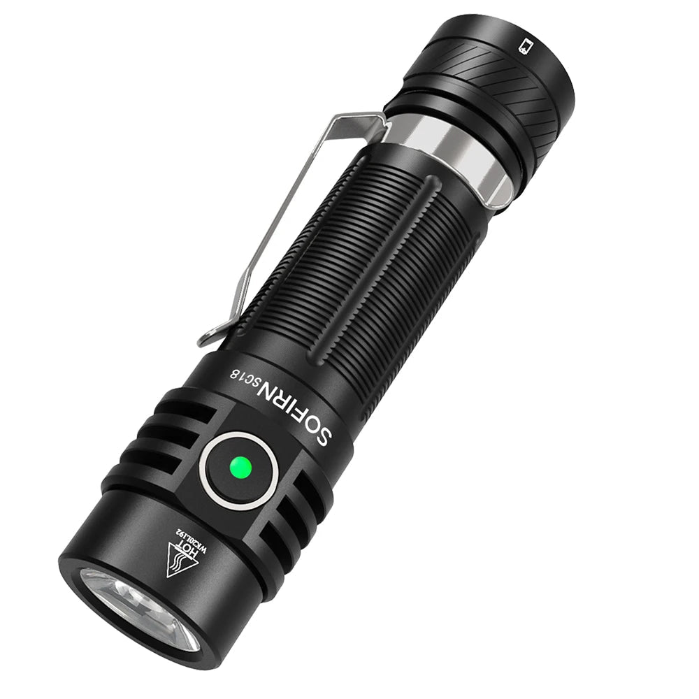 SOFIRN SC18 1800-Lumen USB-C Rechargeable EDC Flashlight