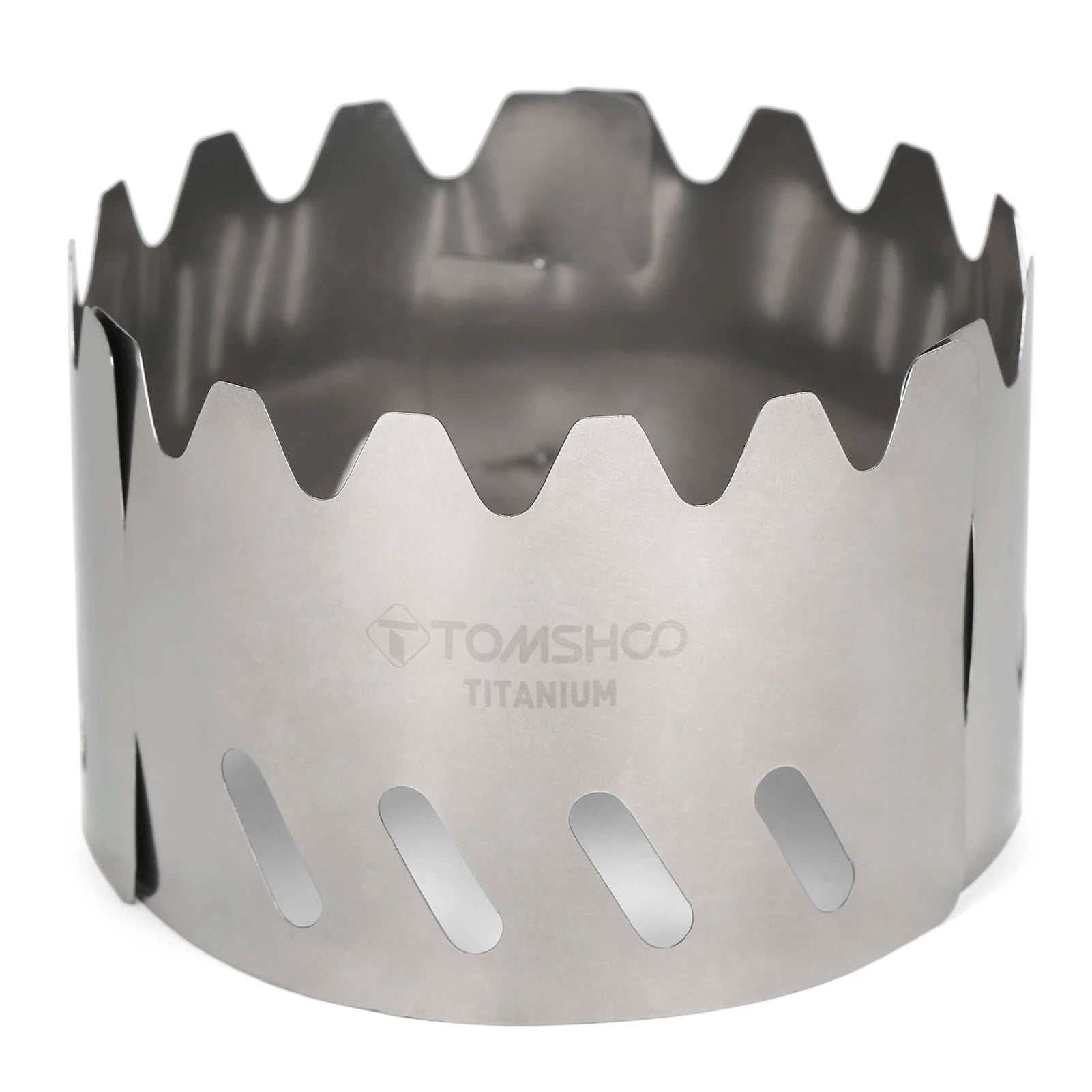 TOMSHOO Portable Titanium Wind Shield – Ultralight Windscreen & Pot Stand for Camping Stoves