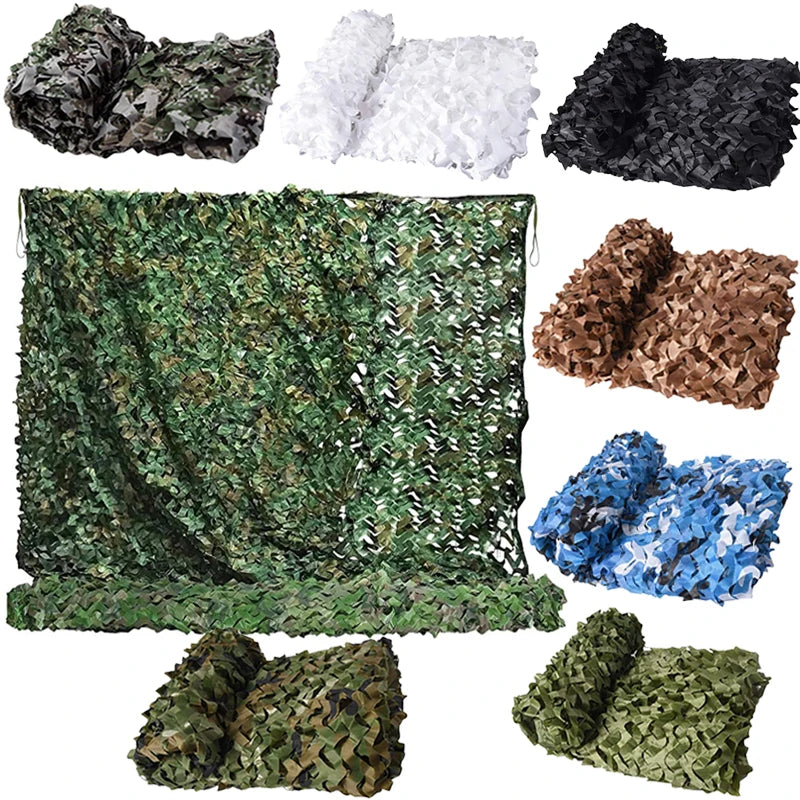 Camouflage Mesh Net 210D Oxford Fabric for Hunting, Car Tents, and Shade