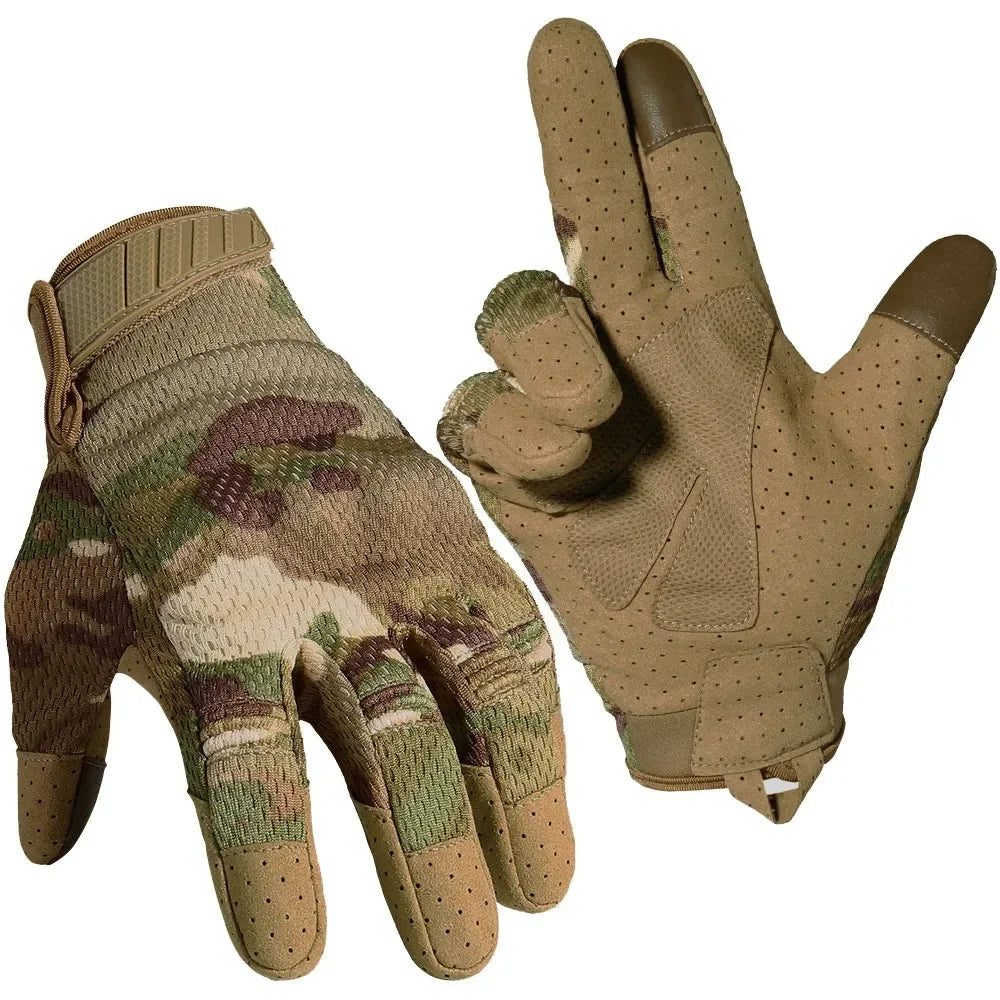 GUMAO Camo Touch Screen Tactical Gloves – Anti-Slip Hunting and Shooting Gear