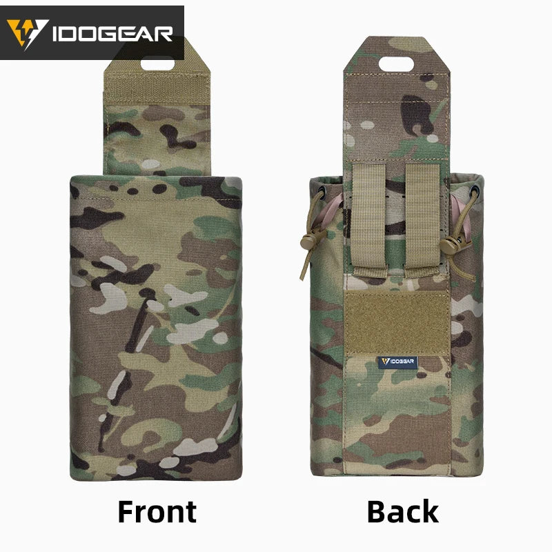 IDOGEAR Tactical Foldable Dump Pouch – MOLLE-Compatible Mini Drop Pouch for Hunting & Outdoor Use