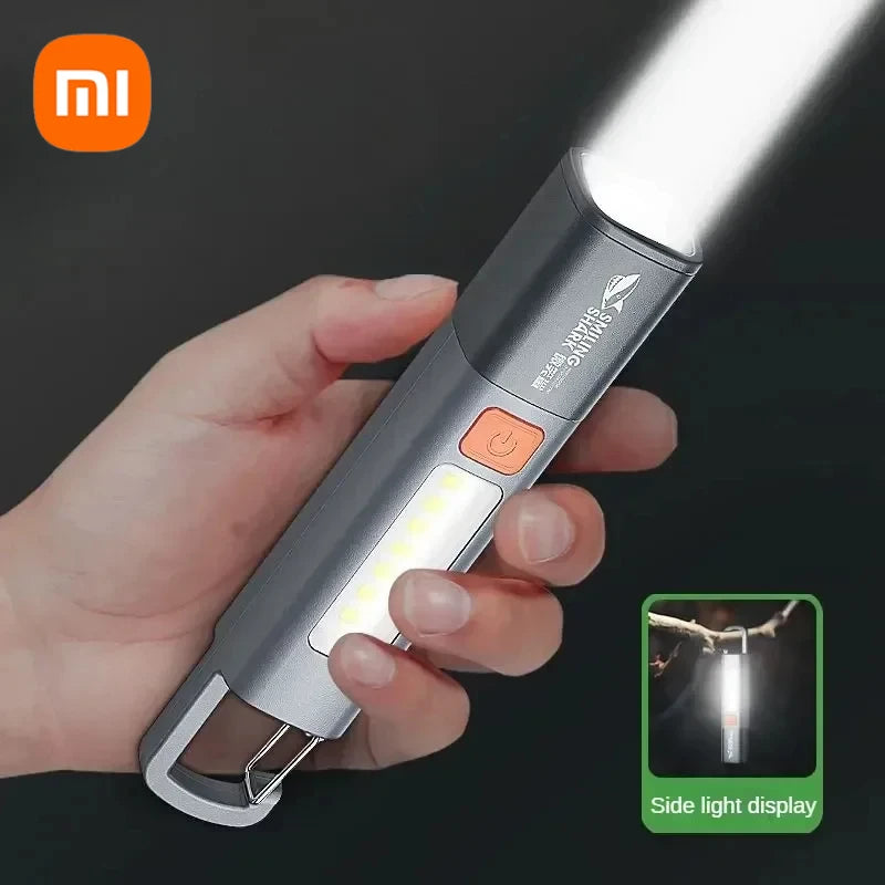 Xiaomi Outdoor Flashlight – Rechargeable Long-Range LED with Floodlight, Portable for Hunting