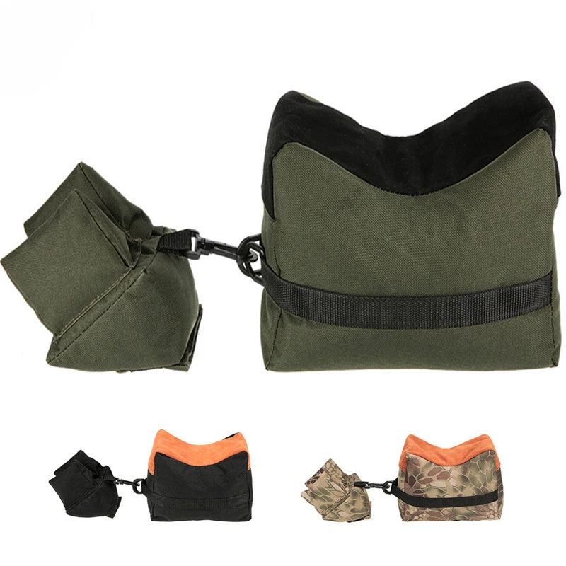 Tactical Sniper Shooting Gun Rest Bag Set – Front & Rear Unfilled Sandbag for Rifle Support
