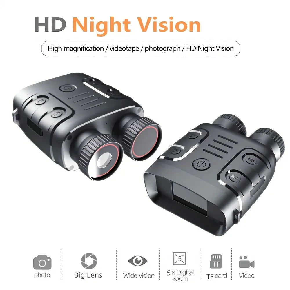 1080P Binocular Infrared Night Vision Device 5X Zoom for Hunting and Boating