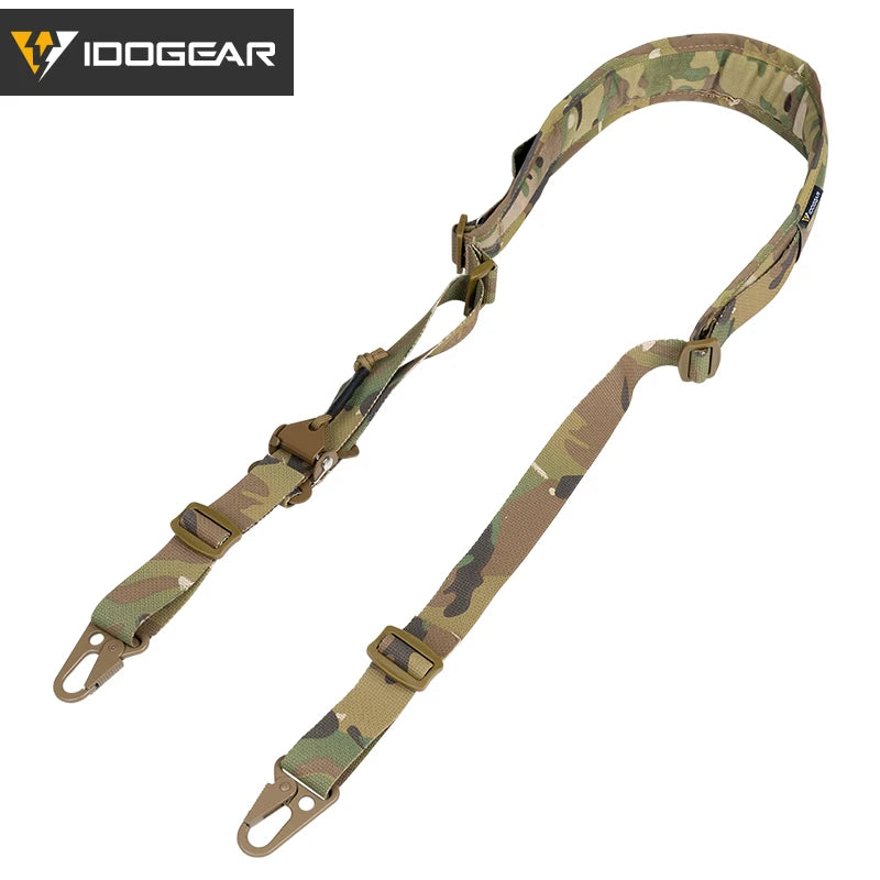 IDOGEAR 2-Point Tactical Sling – Quick Adjustable Combat Strap for Hunting & Airsoft