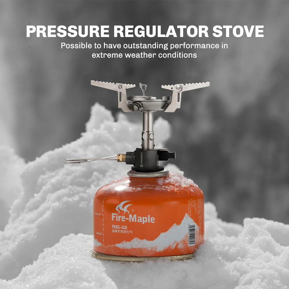 FIRE MAPLE GreenPeak II Pressure Regulator Gas Stove - Advanced Windproof Design