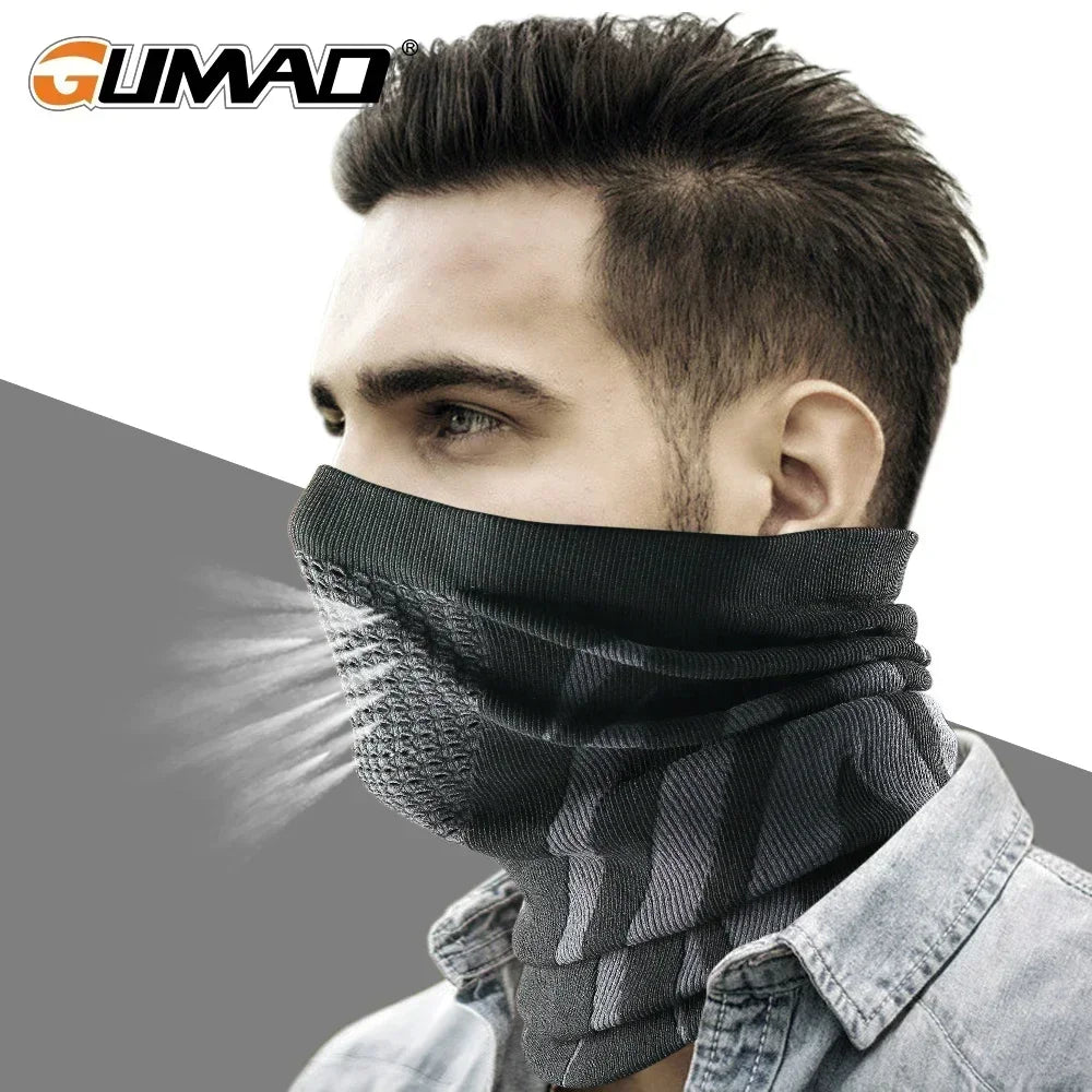 GUMAO Thermal Face Bandana Mask – Breathable Neck Warmer for Cycling & Winter Sports