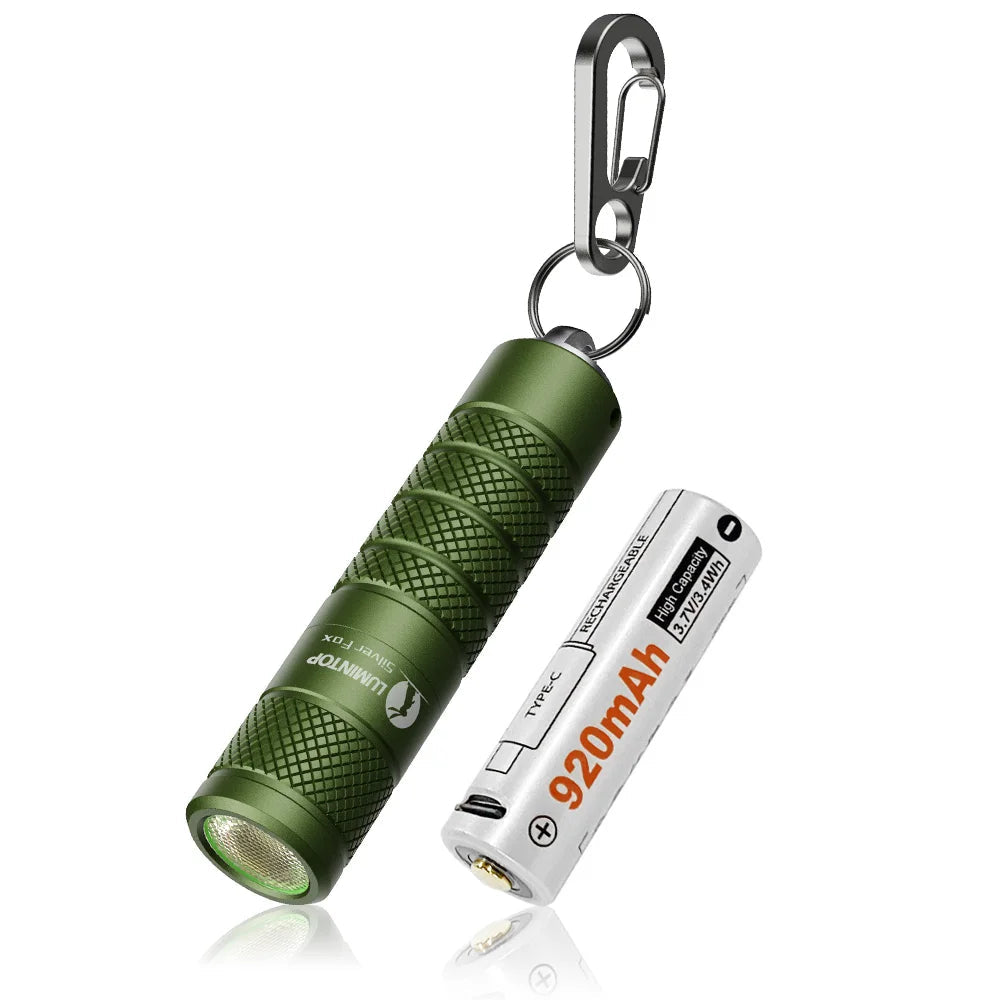 LUMINTOP FOX Mini Flashlight - 600 Lumen 14500/AA EDC Torch with Magnetic Tail for NZ Hunting