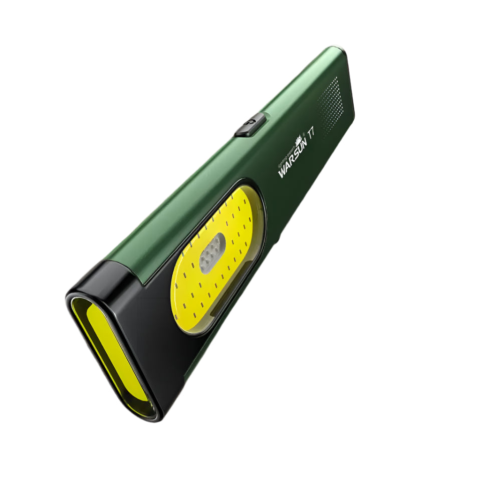 WARSUN T7 GREEN 800 Lumen USB-C Rechargeable Keychain Flashlight with Magnet