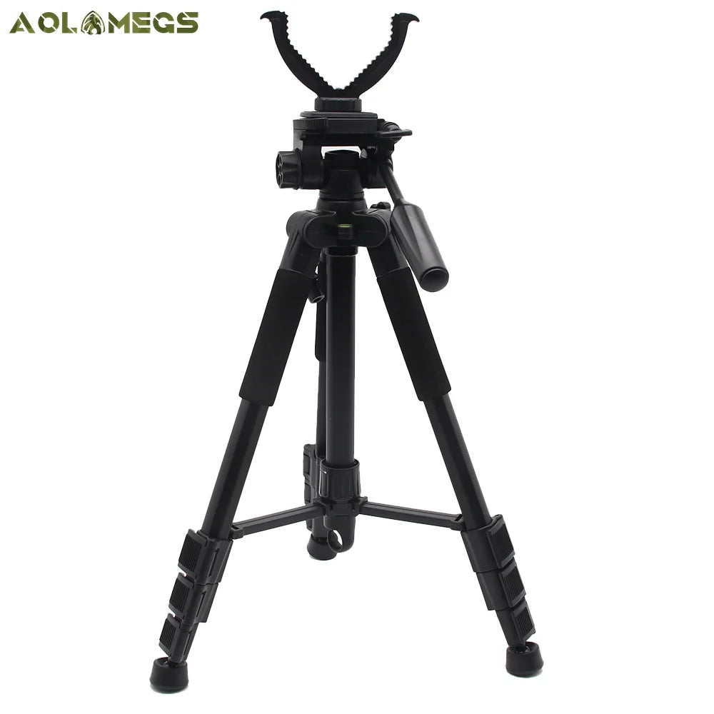 Aluminium Hunting Tripod – Adjustable V Yoke Shooting Rack for Rifles or Cameras