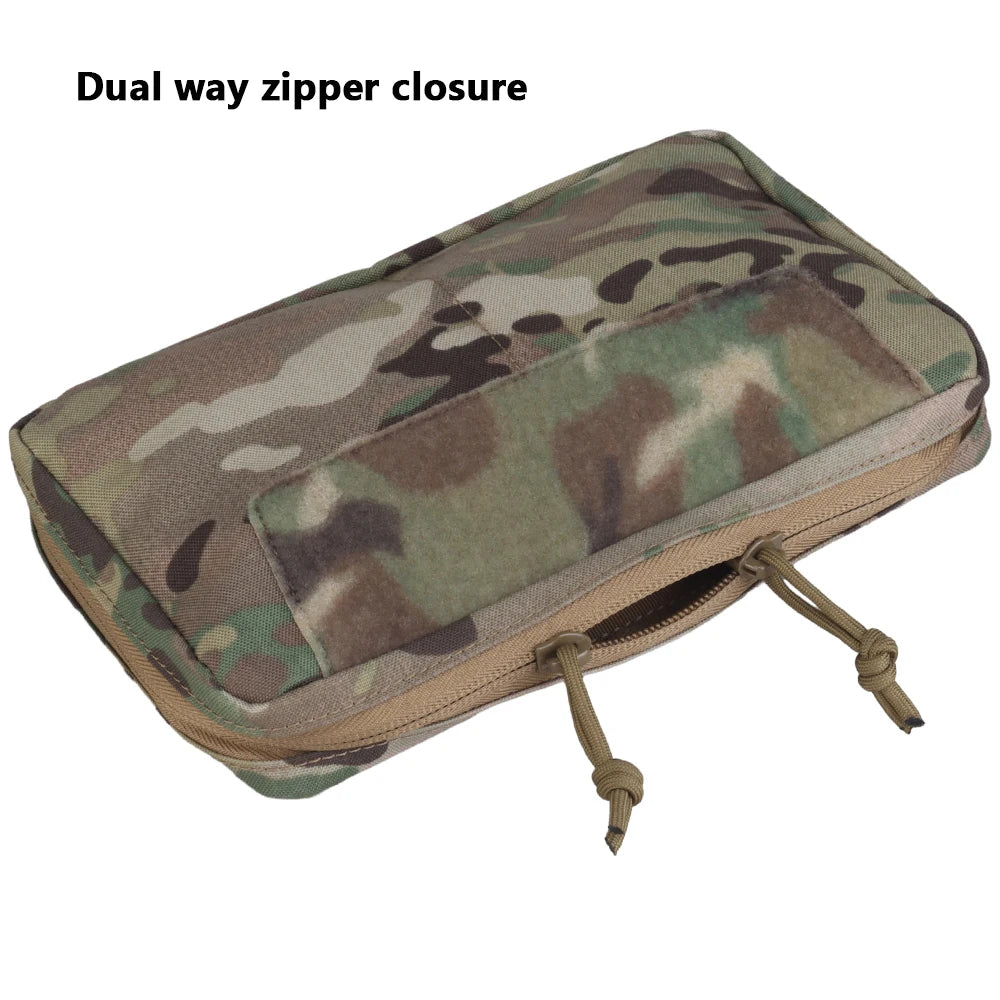 TACTIFANS MOLLE Utility Admin Pouch – Zipper GP Pouch for Hunting Vests & Plate Carriers