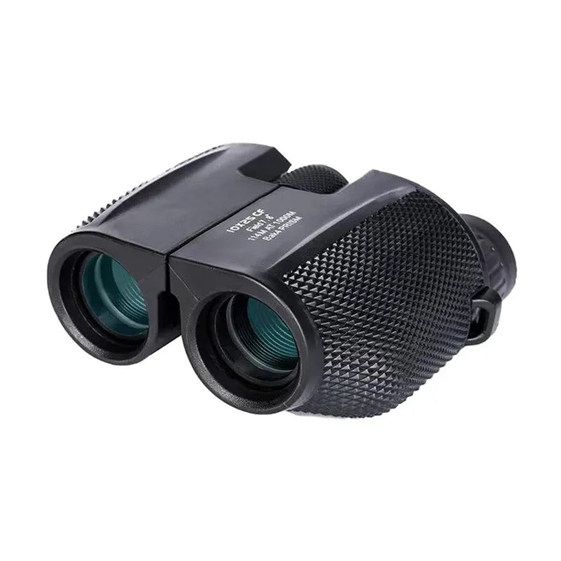 10x25 Binoculars HD Mini Portable Telescope BAK4 FMC Coated for Hunting & Outdoors
