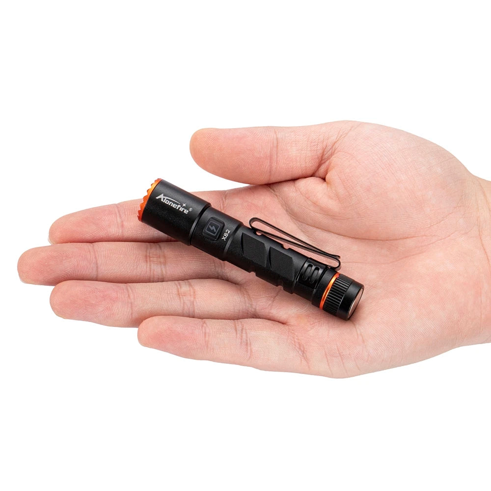 ZOOM Mini EDC Rechargeable LED Pen Flashlight 450LM Magnet