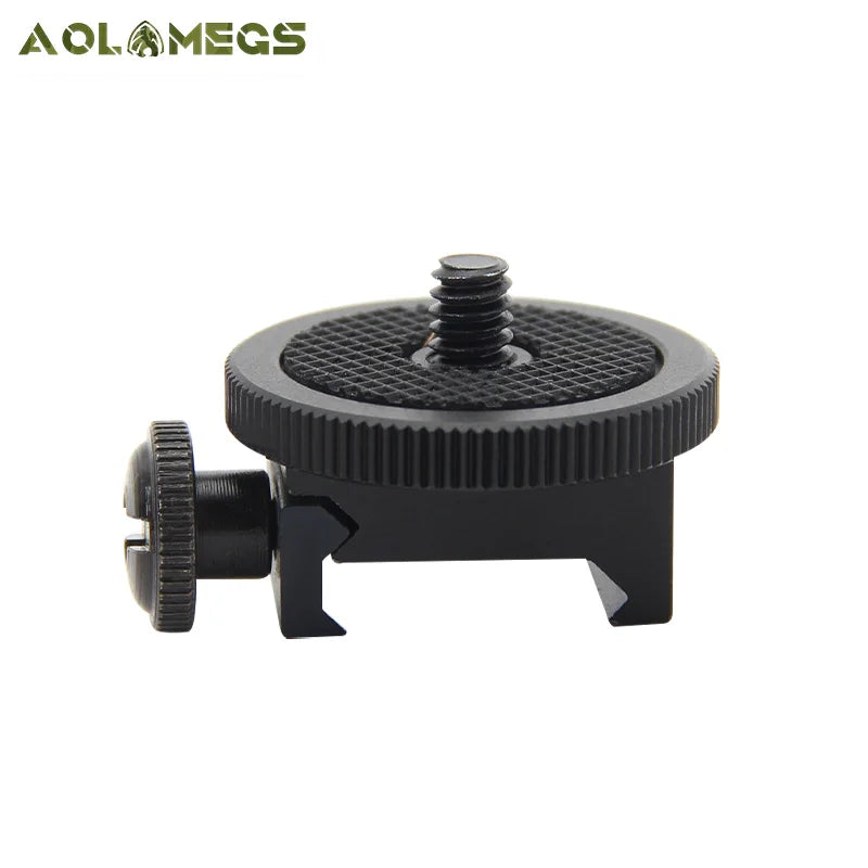 Picatinny Rail Tripod Mount – 20–25mm Adapter for Smartphone, Camera or Hunting Accessories