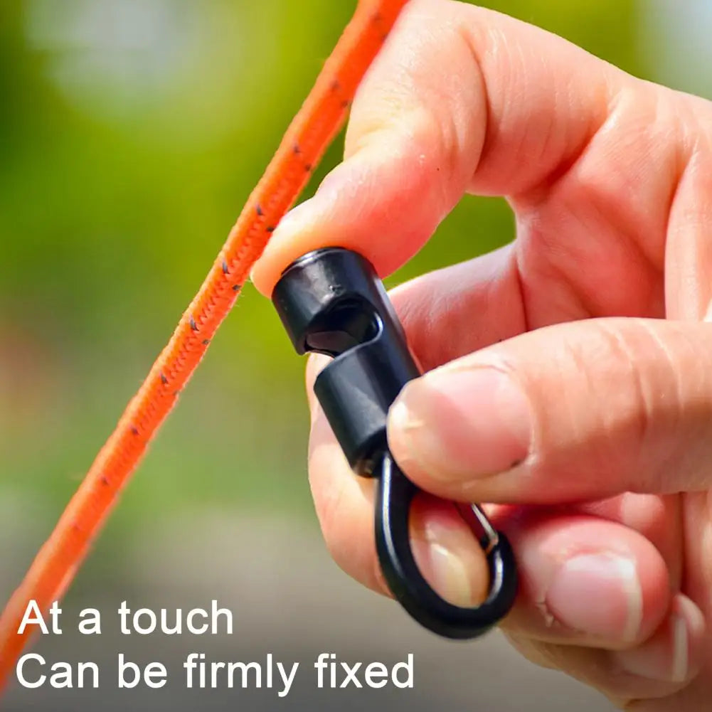 Aluminum Alloy Tent Rope Buckle – Windproof, Multifunctional Rope Hanger for Camping & Travel