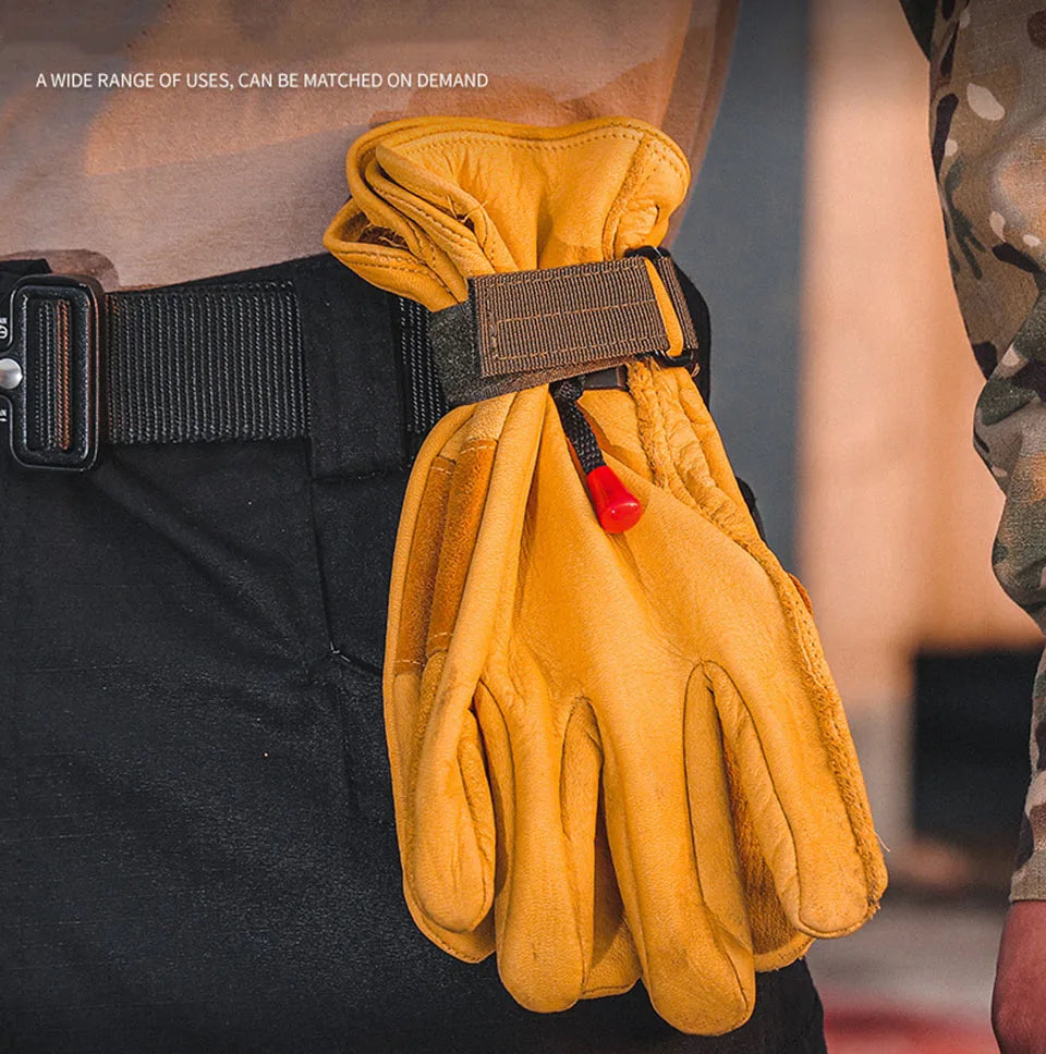 LISM Multi-Purpose Nylon Glove Hook – Tactical Hanging Strap for Outdoor & Camping Gear