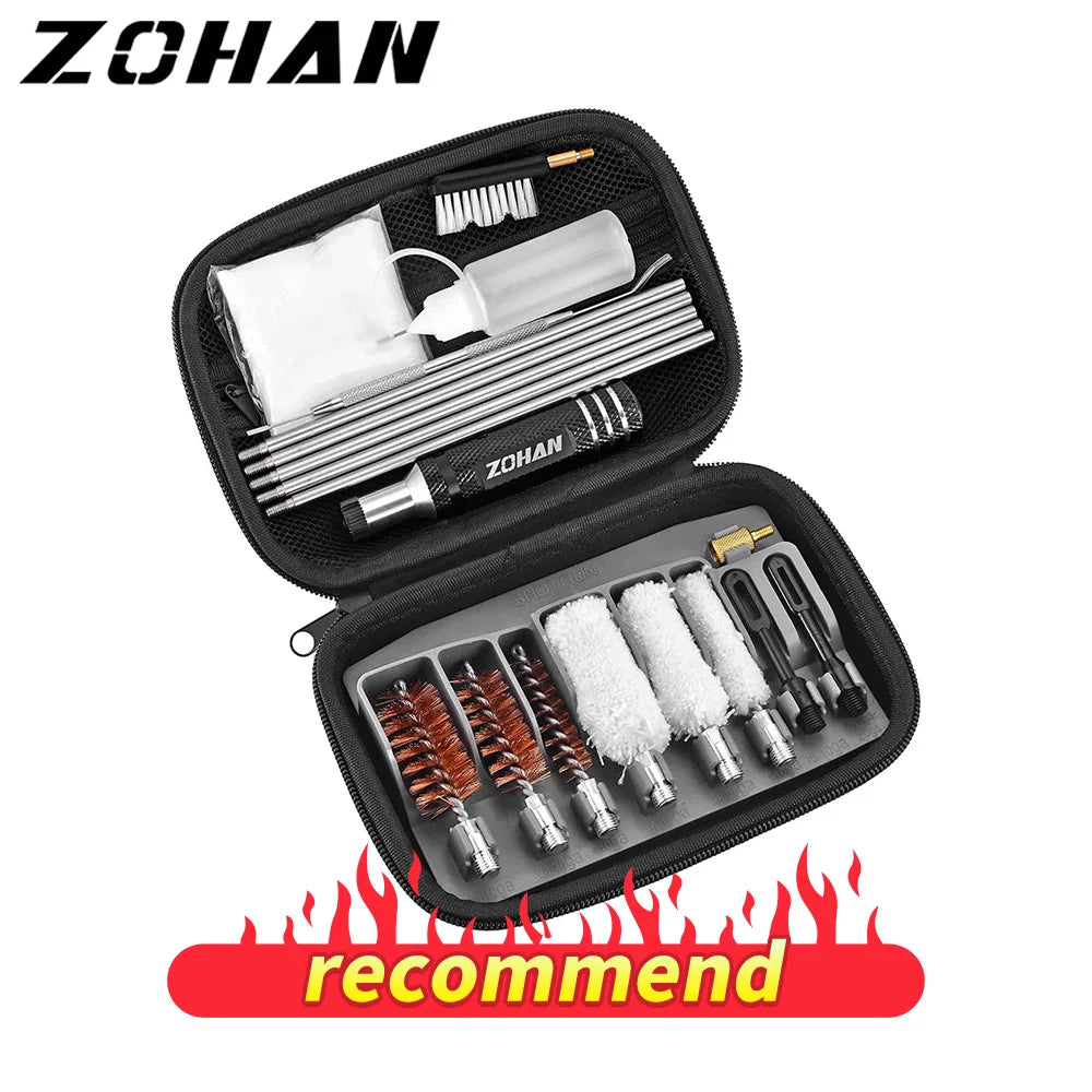 ZOHAN Tactical Shotgun Cleaning Kit for 12, 20, 410 GA – Complete Hunt Accessories