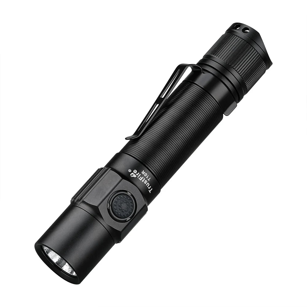 TRUSTFIRE T10R Tactical Flashlight – 1800 Lumens USB-C Rechargeable 18650 LED Torch for Outdoor Use