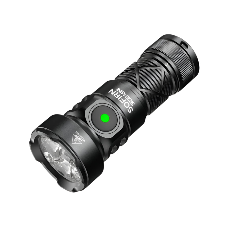 SOFIRN SR20 MINI Dual Light Flashlight - 1200 Lumen White & Red EDC Torch for NZ Hunting