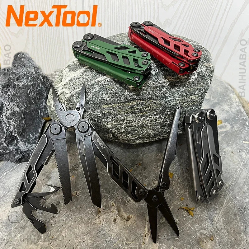 NEXTOOL Flagship Pro 16-in-1 Multitool with Pliers and Knife for EDC and Outdoor Use