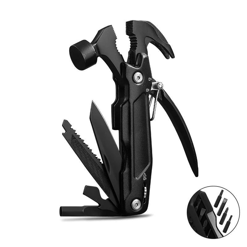 MAARTEN 12-in-1 Multifunctional Hammer Tool for Camping & Survival