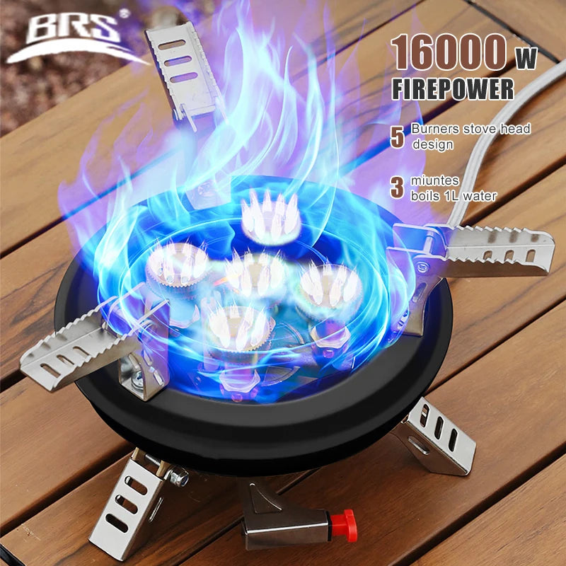 BRS BRS-201A Portable Camping Gas Stove 16000W with Piezo Ignition