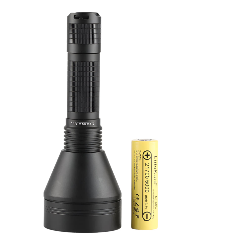 CONVOY L21B SFT40 LED Flashlight - 2000 Lumen Long Range Torch with 21700 Battery