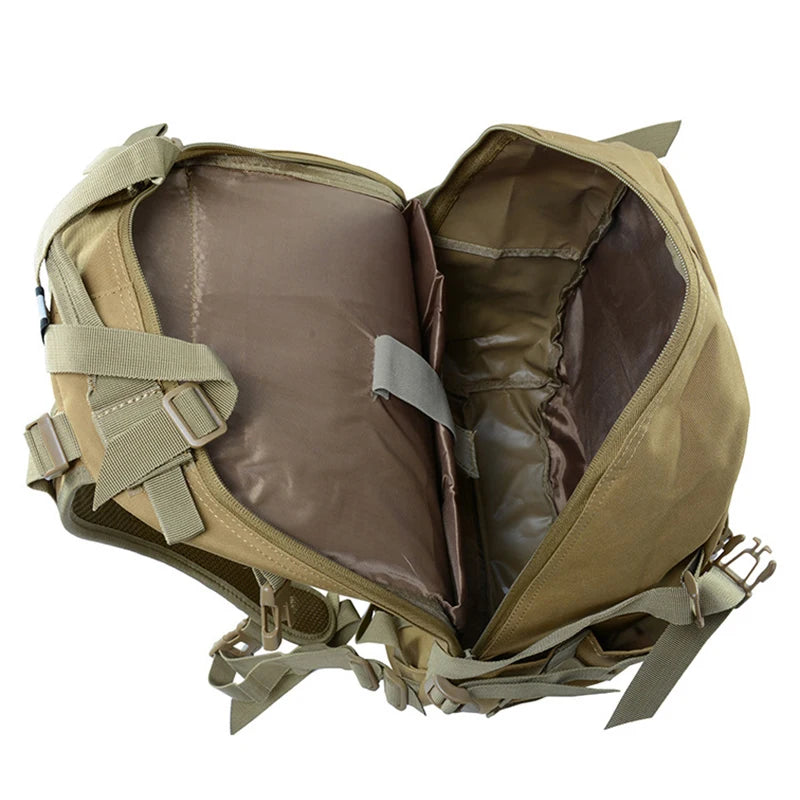 INOXTO 35L Military Tactical Backpack – Waterproof MOLLE Rucksack for Camping and Hiking